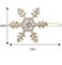 2 Pieces Rhinestone Snowflake Hair Clip Crystals Hairpins Alloy Bobby Pins for Women Girls Hair Accessories (Gold &amp; Silver)