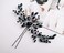 Aimimier Bridal Black Crystal Hair Pins Classical Wedding Back Comb Prom Party Festival Hair Accessories for Women and Girls