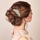 Rose Gold Wedding Hair Comb With Pearls and Crystals Wedding Hair Accessories Bridal Headpiece Or For Parties (Gold)
