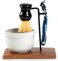 Safety Razor Shave Kit Mens Shaving Kit For Men Black Safety Razor Stand With Shave Brush Shaving Bowl Shaving Soap Set
