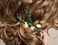 Aimimier Bridal Purple Crystal Hair Comb Amethyst Hair Piece Wedding Hair Accessories for Women and Girls (Green)
