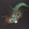 Aimimier 1920s Flapper Peacock Feather Hair Clip Headpiece Prom Party Festival Roaring 20s Accessories for Women and Girls