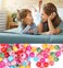 200pcs Mini Hair Claw Clips, BetterJonny Candy Color Round Hair Clips Plastic Hair Clamps with Box for Children Girls Women