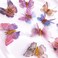 Glitter Butterfly Hair Clips, 20 PCS Double Layer Thin Gauze Hair Clips Butterfly Cute Wedding Headwear Gifts Back to School Hair Accessories