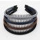 Fashion hair Accessories Hair band headbands for women/Girls Non-slip hairband Comfy Hair Hoop Resin teeth Comb (4 Colors)