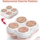 Flawliss Legs Shaver, Legs Hair Remover Replacement Heads for Finshing Toush Flawliss Replacement Heads with 1 Cleaning Brush