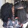 HAPPY&amp;CC 4B 4C Afro Kinky Curly I Tip Hair Extensions Brazilian Virgin Human Hair 1g strand 100g Easy Stick I Tip Hair (16inch)