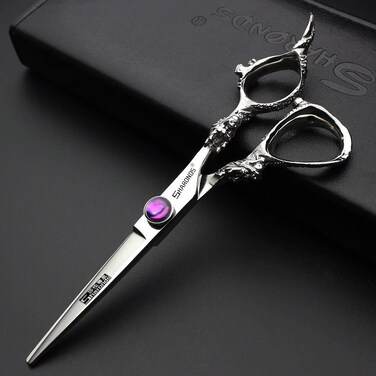 Hair Cutting Scissors Shears Professional Barber 6 inch Hairdressing Scissor Home Use for Man Woman Adults Kids Babies