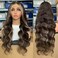 Ash Blonde Highlight 13x6 Lace Front Wigs Human Hair Pre Plucked 180% Density Body Wave HD Lace Frontal Wig 32 Inch Human Hair Wigs for Black Women Glueless Highlight Wig