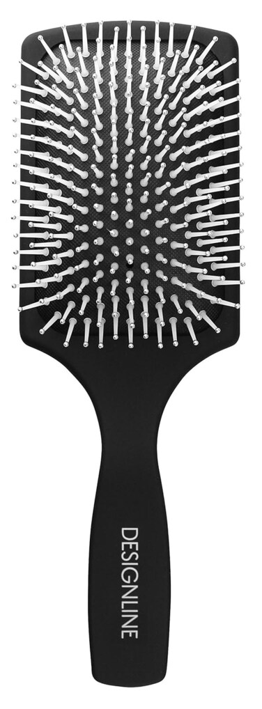 Rectangular Paddle Brush for Blow Drying - Regis DESIGNLINE - Flat Nylon Bristle Hair Brush for Wet or Dry Hair