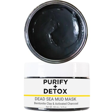 Doppeltree Dead Sea Mud Mask with Bentonite Clay and Activated Charcoal - NO DRYING Facial Mask to Minimize Pore, Clear Blackheads- Great for Armpit Detox too - Formulated in San Francisco