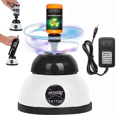Lab Vortex Mixer,5200rpm Touch Function Mini Vortex Shaker,forpainter Paints Pigment,Acylic Paints, Tattoo Ink, Gel Polish, Eyelash Adhesives, Nail Polish(Ordinary Style White)