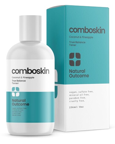 Combination Skin Balancing Face Toner   Alcohol Free Witch Hazel Facial Astringent w/Hydrating Aloe Vera, Coconut &amp; Pineapple   8 oz