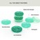 Chaosss &amp; Co. 9pcs Spiral Hair Ties, Hair Coils, Coil Hair Ties, Green