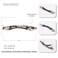 4 Pack Sparkly Slim Bow Tortoise Shell Celluloid Marble Acetate Durable Hinge Hair Barrette Leopard Print Ponytail Holders Classic French Barrette Rubber on the Clips Hairclip for Thin Hair