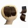 2pcs Human Hair Short Thick Hairpieces Adding Extra Hair Volume Clip in Hair Extensions 4" Brazilian Virgin Hair Topper for Thinning Hair Women and Men 2 packs Lot (Light Brown)