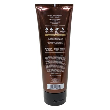 Bath and Body Works Teakwood Men's Collection Ultra Shea Body Cream and 2 in 1 Hair and Body Wash (2 Pack Bundle)