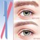 10 Pieces Eyebrow Razor for Women Facial Shaver Razor Brow Shaper Eyebrow Trimmer Dermaplaner Shaping Tool with Cover (Pink, Blue)