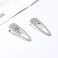2PCS Silver Hair Clips Barrettes Glitter Rhinestones Hair Pins Hair Accessories for Women Girls