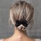 PAGOW 4 Pcs Bow Elastic Hair Ties, Sweet Bowknot Scrunchies, Satin Elastic Hair Bands, Cute Hair Accessories for Women Girls, Ponytail Holder Hair Ties for Thick Thin Hair (Black, Beige)