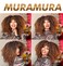18Inch Long Curly Wig With Bangs for Black Women Afro Bomb Kinky Curly Wig Fluffy and Soft Synthetic Hair（Black to Brown）