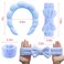 TLUXX 4-Piece Spa Headband &amp; Wristband Set， Reusable Makeup &amp; Skincare Accessories for Face Washing, Preventing Liquid Overflow - Ideal for Women &amp; Girls