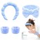 TLUXX 4-Piece Spa Headband &amp; Wristband Set， Reusable Makeup &amp; Skincare Accessories for Face Washing, Preventing Liquid Overflow - Ideal for Women &amp; Girls