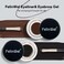 2Pcs Gel Eyeliner and Eyebrow Pomade Cream with 2 Brushes Waterproof Long Lasting, Black and Brown