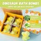 Dinosaur Bath Bombs Present Set for Kids, 4ct-4.3oz Handmade Kids Bath Bombs, Birthday Presents for Boys, Bubble Bath Bomb,Christmas Gift for Boys &amp; Girls, Stocking Stuffers for Kids