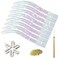 Unicorn Hair Tinsel Kit, COLOR SHE Tinsel Hair Extensions with 8 Packs 48inch 1600 Stands Glittery Fairy Hair Heat Resistant with Tools for Women Girls Kids Hair Accessories Set (Unicorn)