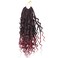 LMZIM 14 Inch Goddess Box Braids Crochet Hair Bohomian Crochet Box Braids Curly Ends 8 Pack 3X Crochet Braids Synthetic Braiding Hair Extension (14inch, T118)