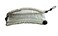Hairzing Clip   Stretchy Hair Accessory for Women - Snug &amp; Comfortable Banana Hair Comb for Thick, Thin, and Curly Styles - All-Day Hold (Medium, Silver)