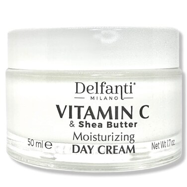 Delfanti-Milano &bull; VITAMIN C &amp; SHEA BUTTER &bull; Moisturizing Day Cream &bull; Face and Neck Moisturizer &bull; Made in Italy
