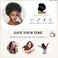 LEOSA Kinky Curly Wig Black Headband Wigs for Women Short Hair Afro Headband Wig Curly Natural Afro Wig with Headband Attached Short Synthetic Afro Curly Headband Wigs Natural Black Half Wig