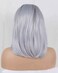 Natural Purple Bob Wig for Women Shoulder Length Pastel Taro Ombre Dark Roots Heat Resistant Fiber Synthetic Lace Front Wigs for Women Female Summer Haircut Replacement Short Bobs 14