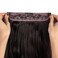 Upgrade Invisible Halo Hair Extensions with 3 PCS Set Headband Adjustable Long Wavy Secret Dark Brown Hair Extensions for Women