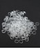 200 Pcs 0.5 Inch Small Clear Elastic Silicone Rubber Bands Strong Rubberbands Heavy Round Siliconebands Electrical Cable Ties for Wire Cord Cable Wrapping, Bundle