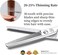 Moontay 5.5" Hair Cutting Shears with Large Finger Holes, Professional Barber Stylist Thinning Shears, Salon Hair Cutting Scissors, 440C Japanese Stainless Steel, Silver