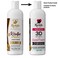Kachita Spell 3D Hight Bright Keratin Brazilian Keratin Treatment Chocolate Smoothing Treatment, Blowout Straightening and Smooths System for Damaged and Dry Hair 1L Professional Results