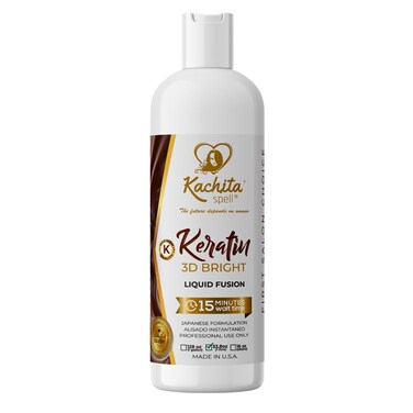 Kachita Spell 3D Hight Bright Keratin Brazilian Keratin Treatment Chocolate Smoothing Treatment, Blowout Straightening and Smooths System for Damaged and Dry Hair 1L Professional Results