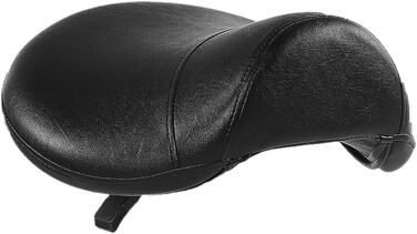 Antlu Saddle Stool Chair Seat Replacement, Saddle Seat Cushion for Round Rolling Medical Salon Stool Chair (Black-Black)