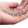 Bridal Hair Pins Set Of 6 Bobby Pins Style With Sparkly Rhinestone For Wedding Parties (Silver)