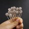 Crystal Bridal Hair Pins Clips Wedding Hair Accessories Hair Set Jewelry With Rhinestone For Brides and Bridesmaids Set Of 12 (Gold)