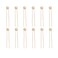 Crystal Bridal Hair Pins Clips Wedding Hair Accessories Hair Set Jewelry With Rhinestone For Brides and Bridesmaids Set Of 12 (Gold)