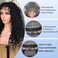 Black Faux Locs Braided Wigs for Black Women Goddess Faux Locs Wigs with Baby Hair 18 Inch Full Double Lace Front Crochet Goddess locs Knotless Dreadlock Wig（1B）