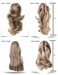 Lydell 12" Dual Use Straight Curly Styled Clip In Claw Ponytail Hair Extension Synthetic Hairpiece 125g with a jaw/claw clip (Jet black)