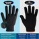 Heat Gloves for Hair Styling,2Pcs Heat Resistant Gloves with Silicone Bumps