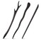 3 Pieces Wood Hair Sticks, Japanese Pencil Hair Clips for Buns, Ebony Hair Accessories for Women and Girls - 3 Styles
