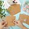 50 Pcs Hair Clip Display Cards 4.75 x 5.25 Inch Kraft Hair Bow Holder Cards Brown Bow Display Rectangular Clip Collecting Cardboard for Barrettes Jewelry Organizing Accessories