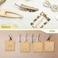 50 Pcs Hair Clip Display Cards 4.75 x 5.25 Inch Kraft Hair Bow Holder Cards Brown Bow Display Rectangular Clip Collecting Cardboard for Barrettes Jewelry Organizing Accessories